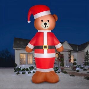 Gemmy 20ft Colossal Christmas Santa Bear Airblown inflatable "New in box"